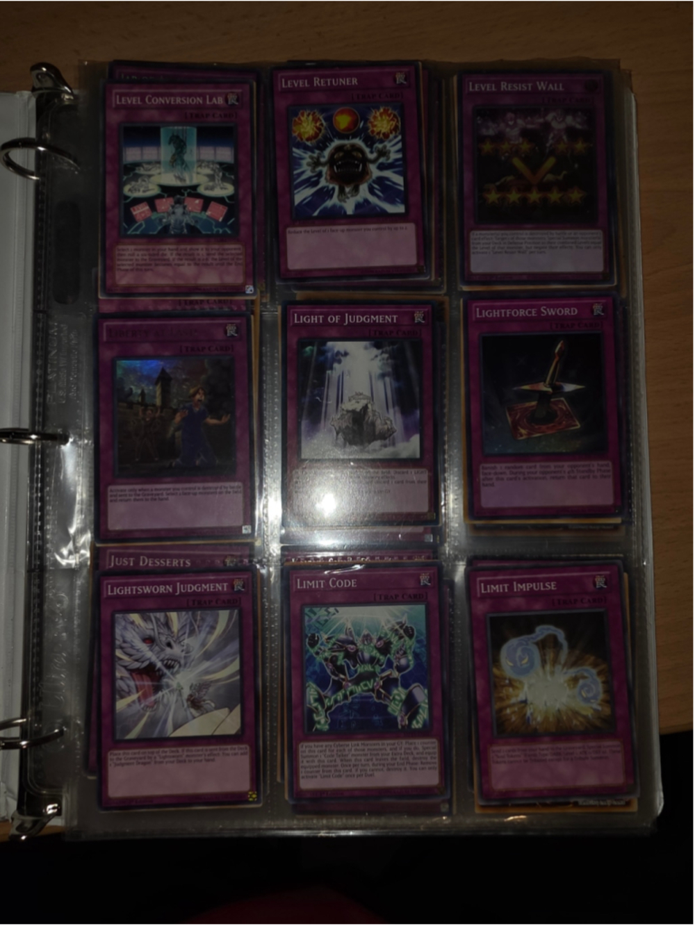 Yu-Gi-Oh! Trap Card Collection Binder Lot 250+ Cards Foils 1st Editions